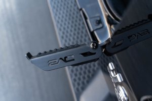 Jeep Wrangler Foot Pegs - Front + Rear - DV8 Offroad - Hinged, Anti-slip Pedal - `07-`23